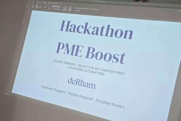 hackathon PME Boost derham remporte le prix