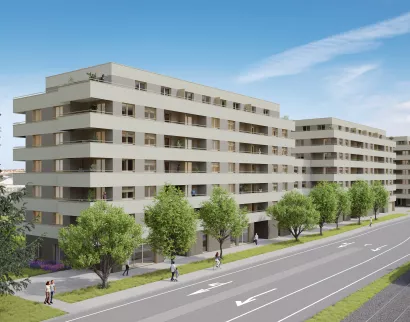 Urban-Line, Ecublens, 40 appartements neufs à louer du 2,5 au 4,5 pièces, à deux pas de l'arrêt M1 Crochy, Disponibilité au 01.09.2025