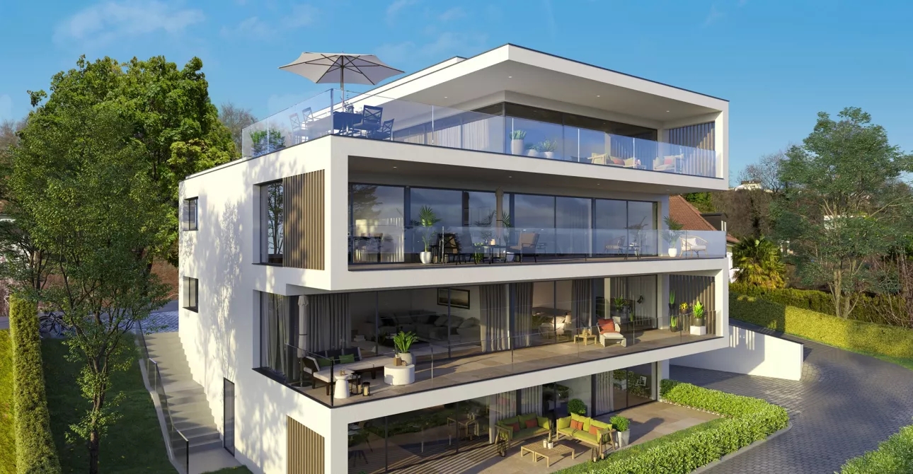 Promotion Leisis 10 - Duplex en attique avec vue panoramique sur le Léman
