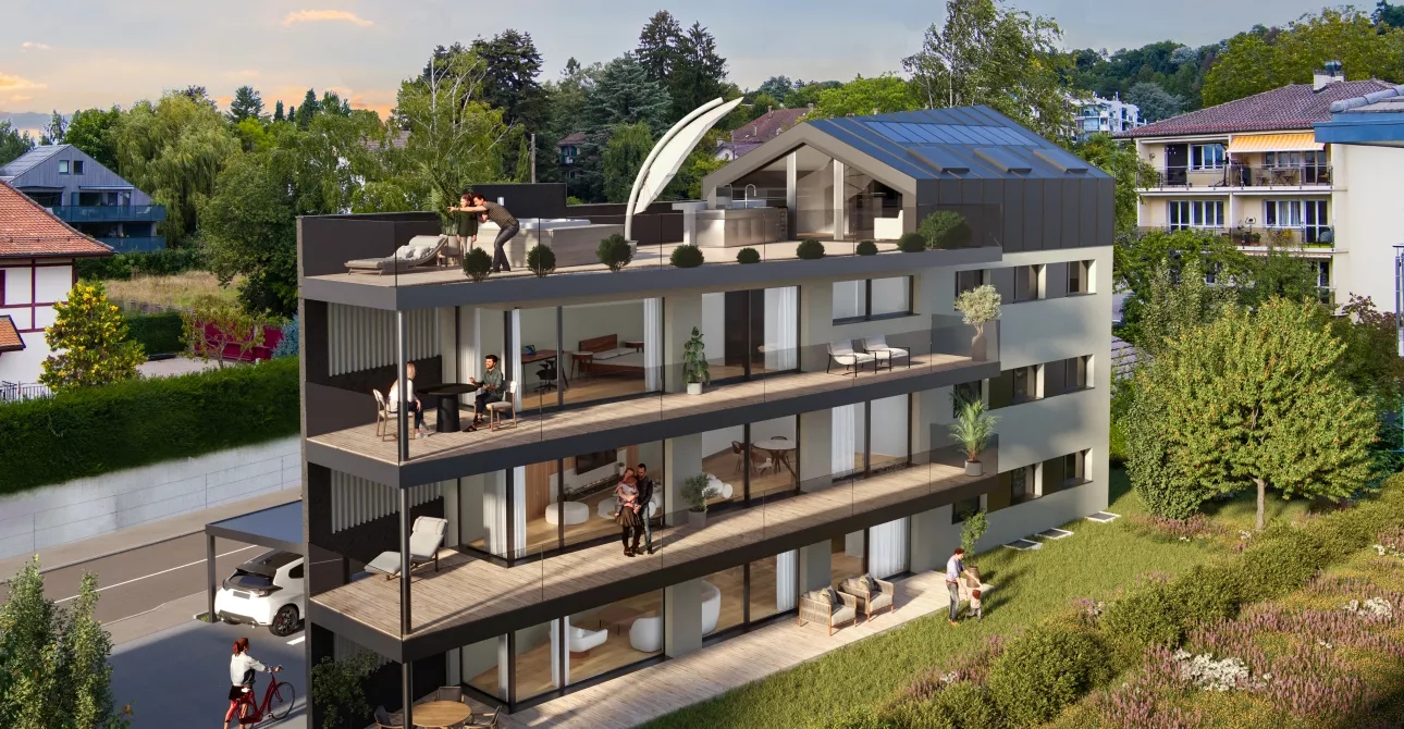 Appartements du 3.5 au 4.5 pièces à vendre à Prilly avec terrasse et place de parc