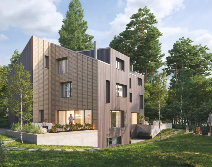 Rockwood - derham - 8 villas neuves semi-individuelles, idéalement situées dans un quartier résidentiel d'Epalinges, à quelques minutes seulement du centre de Lausanne.