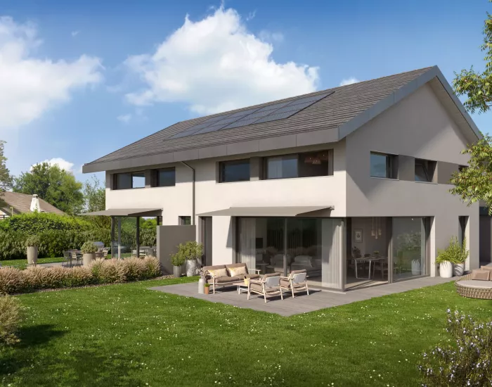 Au cœur d'un quartier familial Projet de deux villas jumelles Cugy à vendre
